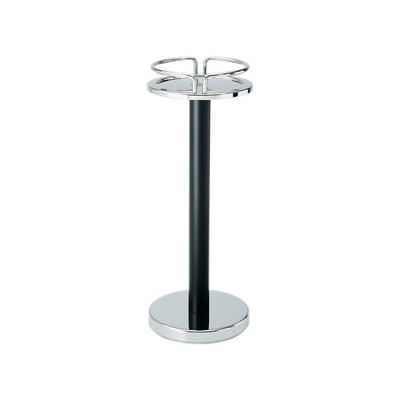 Alessi-Refrigerator holder column in 18/10 polished stainless steel with lacquered rod
